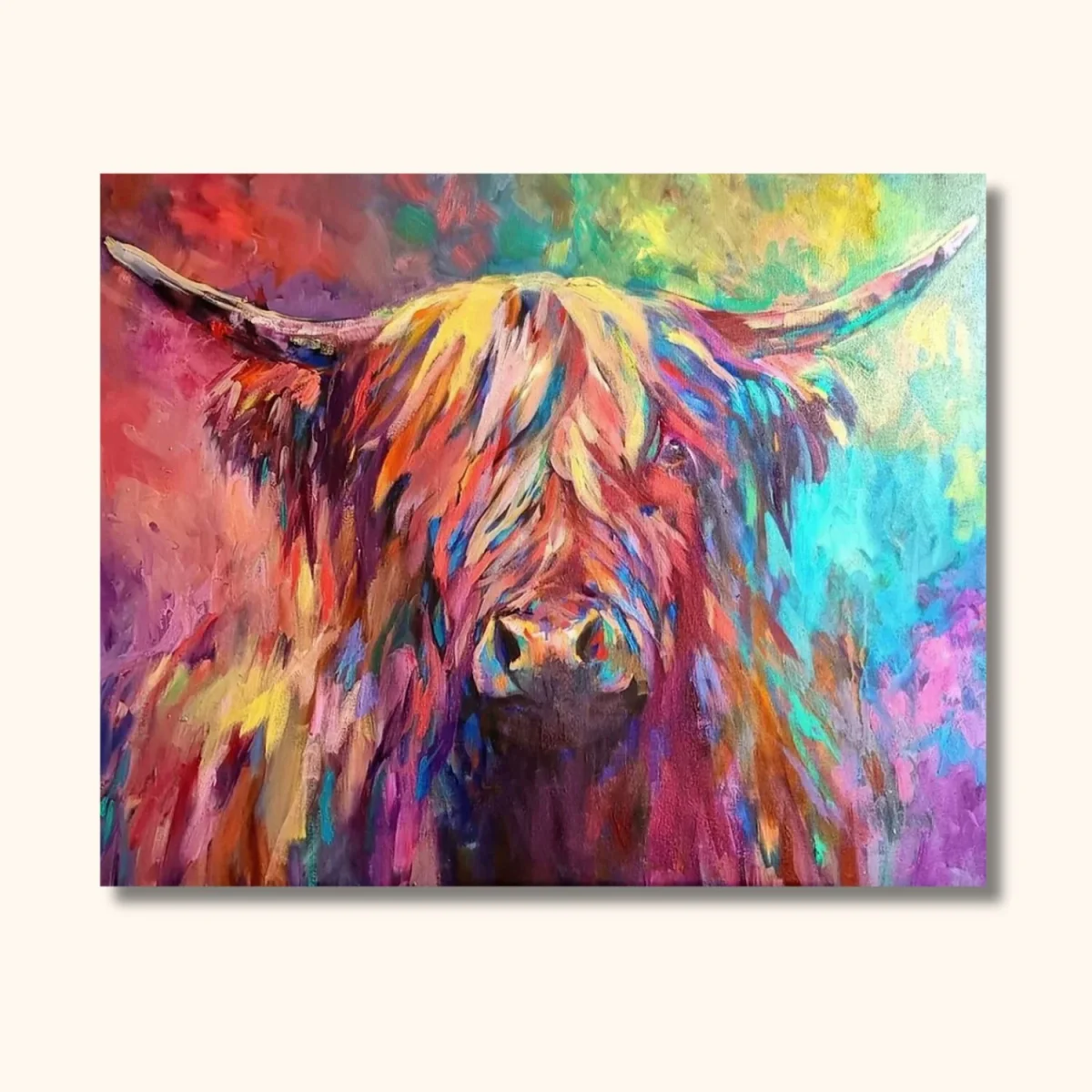 Peinture vache moderne RUMI'ART – Image 2