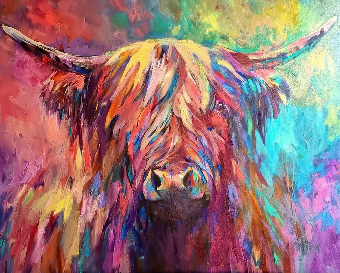 Peinture vache moderne RUMI'ART – Image 4